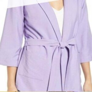Leith Violet/Lilac Blazer 3/4 sleeve women’s size XS